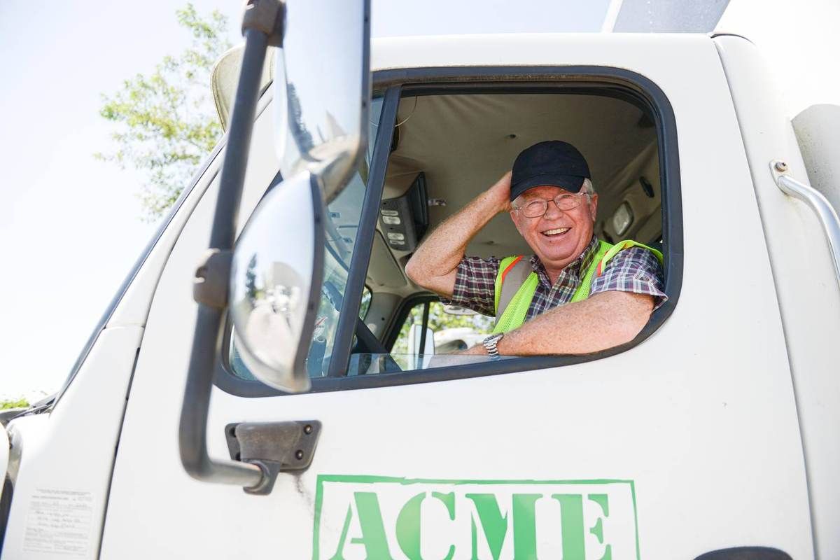 ACME crew unloading a truck at a customer dock