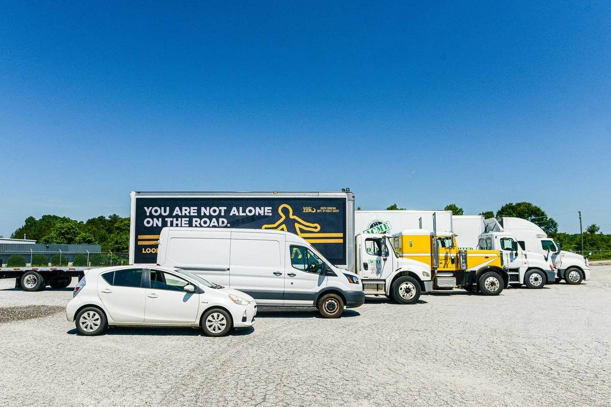 ACME Logistics fleet at the Greer, SC yard
